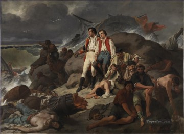 海戦 Painting - トラファルガーのエピソード 1862 年フランシスコ サンズとカボット海戦